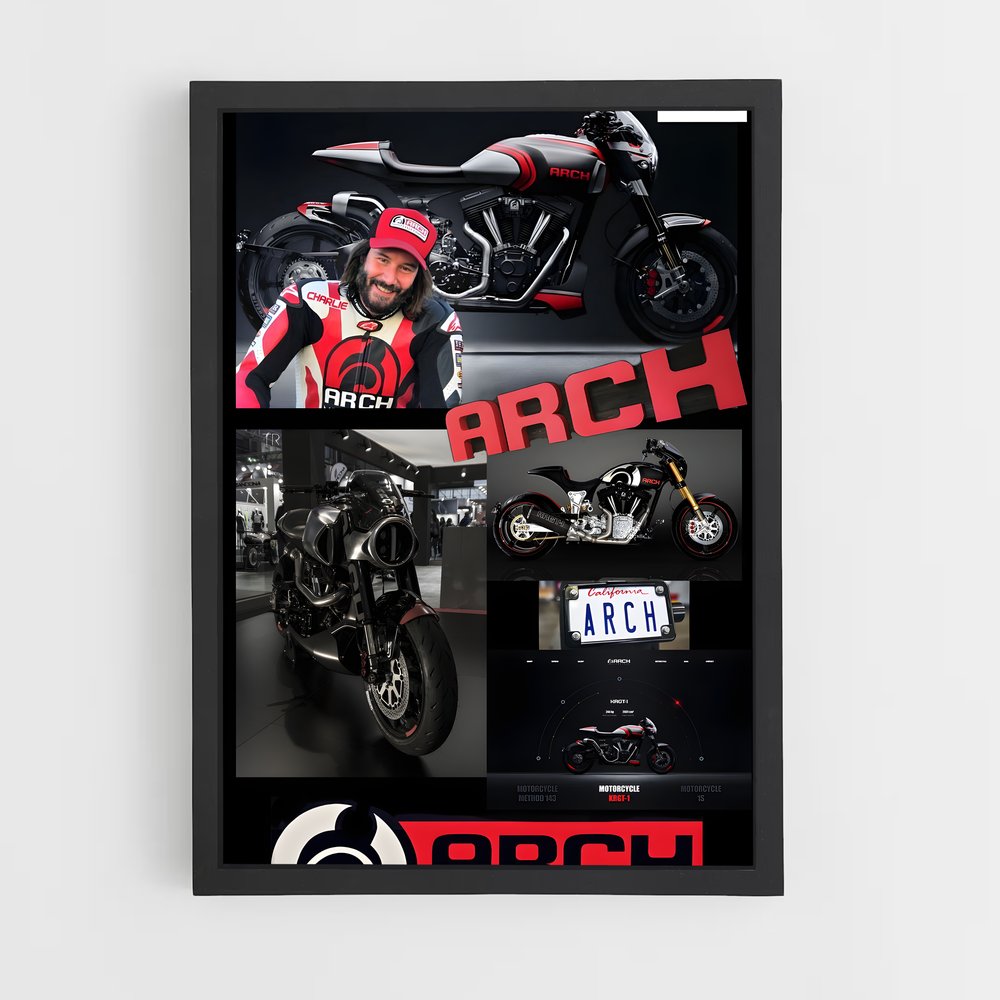 Poster Arch magnifique motorcycle – affiche Arch Motorcycle (vue 2)